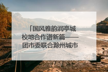 国风雅韵润亭城 校地合作谱新篇——团市委联合滁州城市职业学院助力传统文化“破圈”绽放